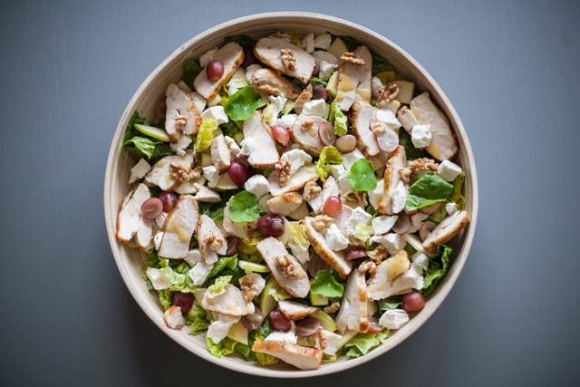 Kylling og chevresalat