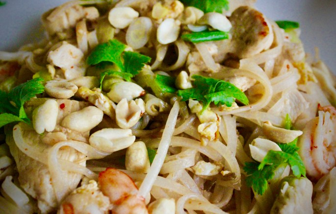 pad thai nærbilde