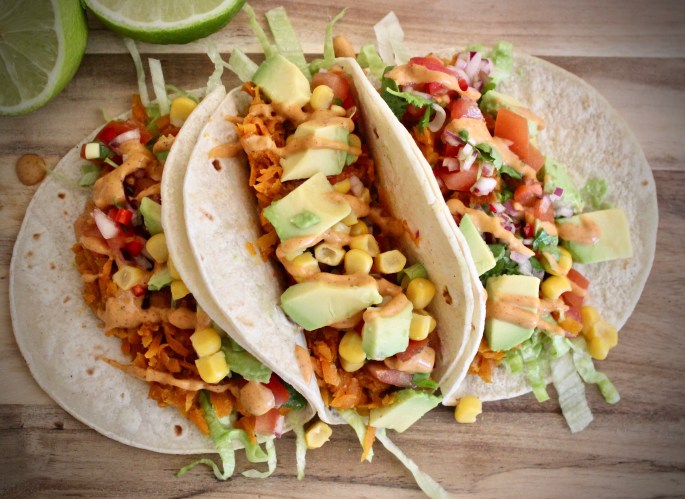 pulled gulrot vegansk vegetarisk taco