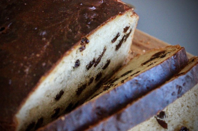 julekake skåret nærbilde